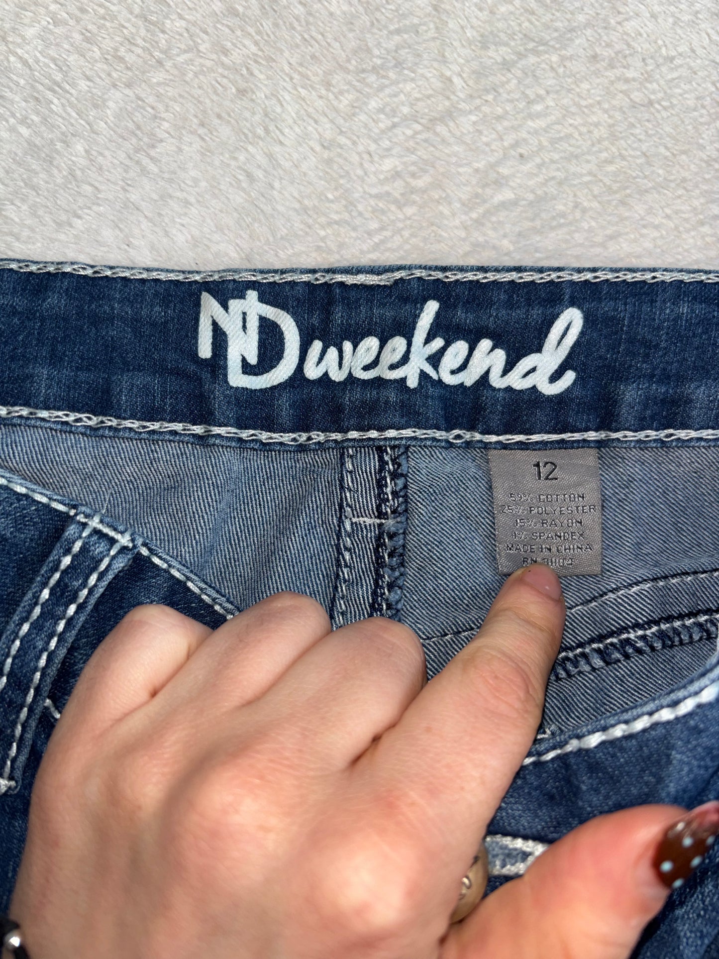 Mcbling Low-Waisted Denim Micro-Mini Skirt