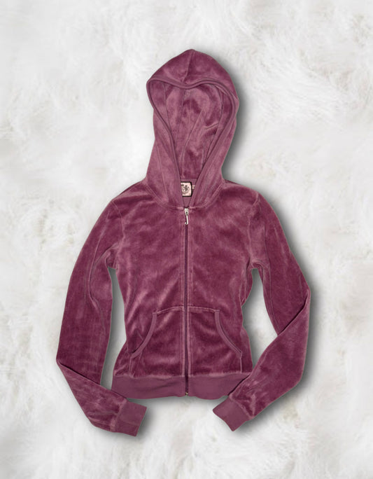 Juicy Couture Dusky Rose Velour Hoodie
