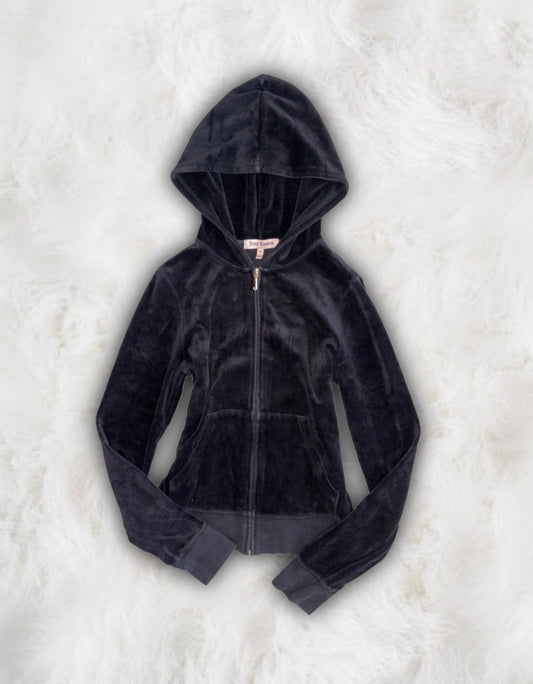 Juicy Couture Black Velour 2 Piece Tracksuit