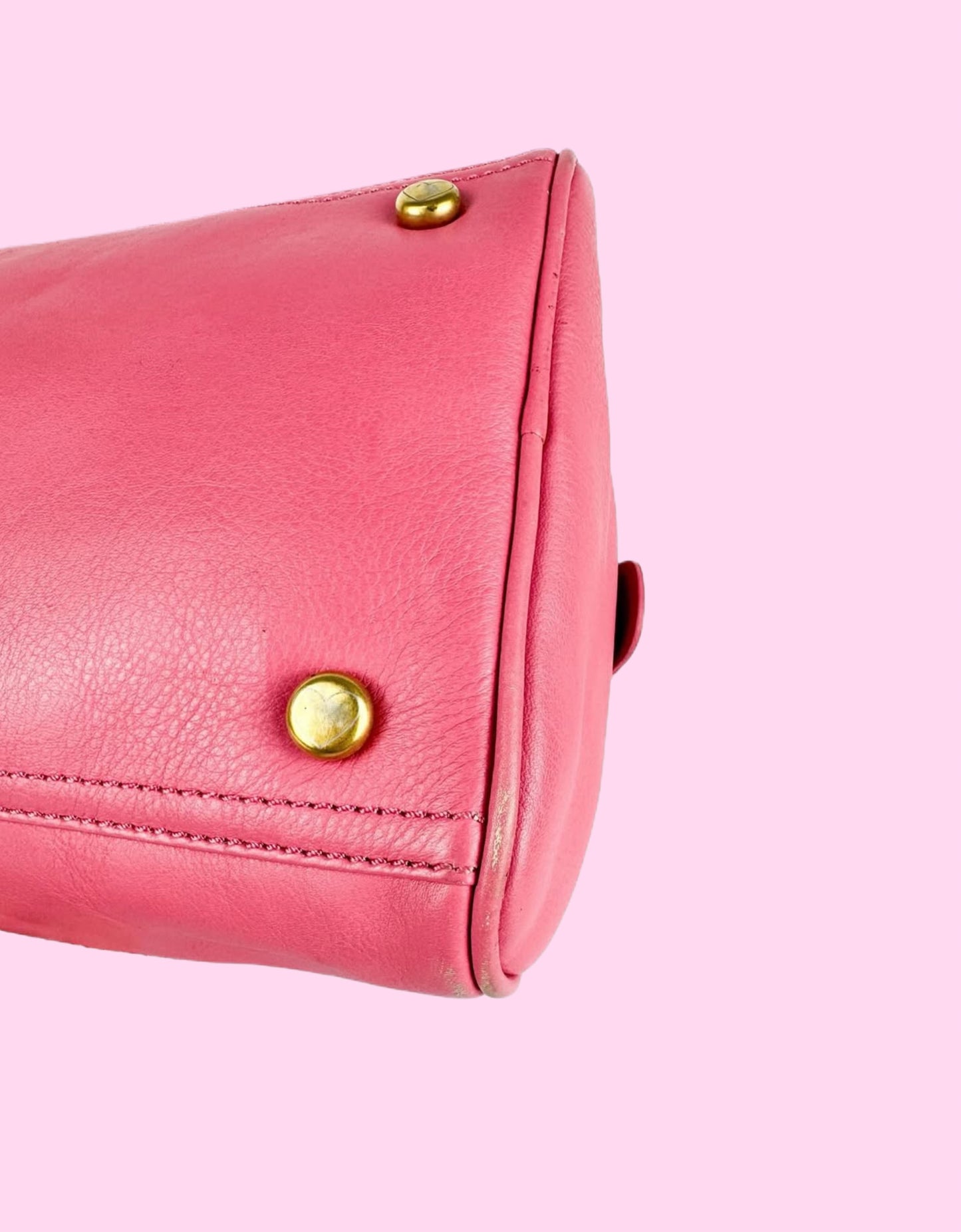 Juicy Couture Pink Rare Vintage Bowler Bag RN52002/ CA 16396