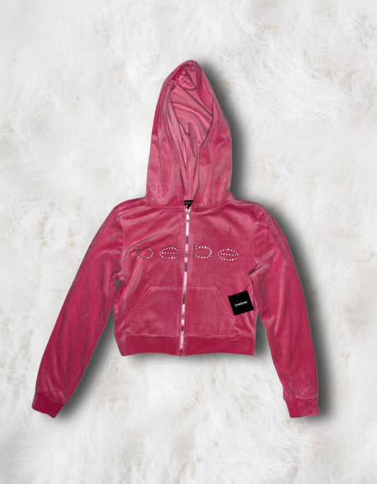 Bebe Brand New Barbie Pink Diamanté Tracksuit (Small)