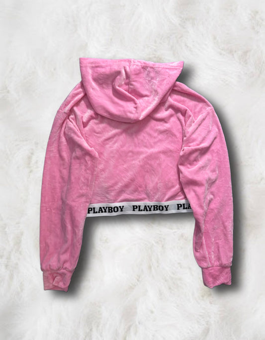 Playboy Baby Pink Velour Hoodie