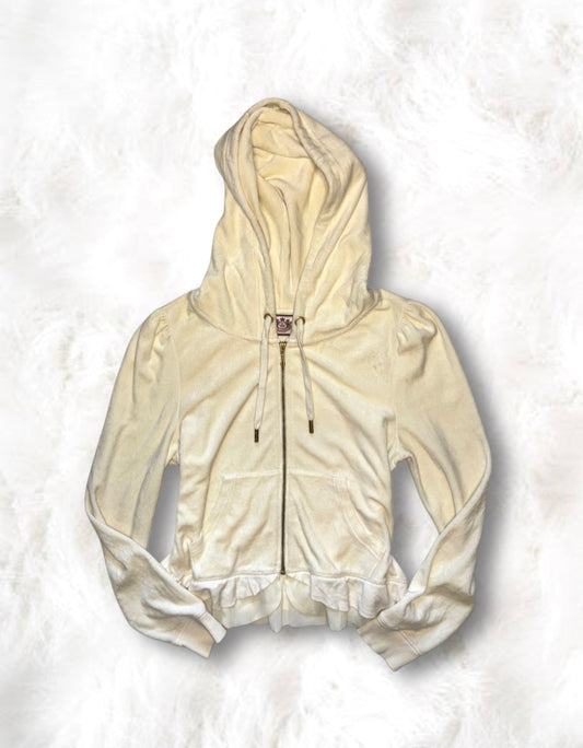 Juicy Couture Cream Velour “Juicy No.1 Darling Of Couture” 2 Piece Tracksuit