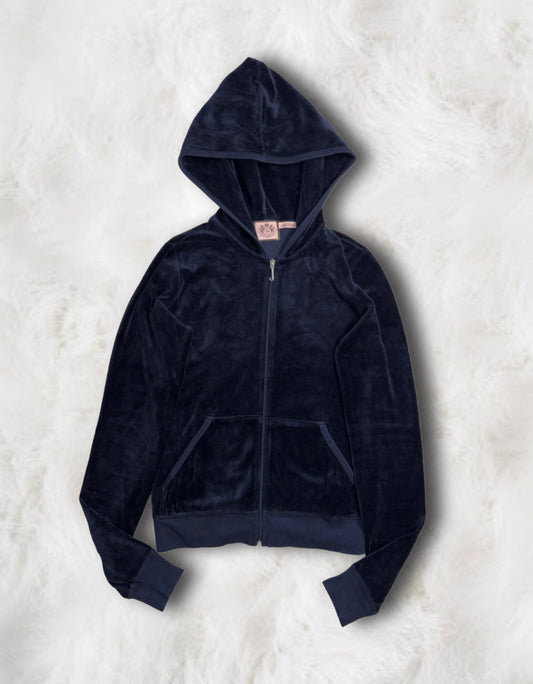 Juicy Couture Navy Velour x Pink 2 Piece Tracksuit