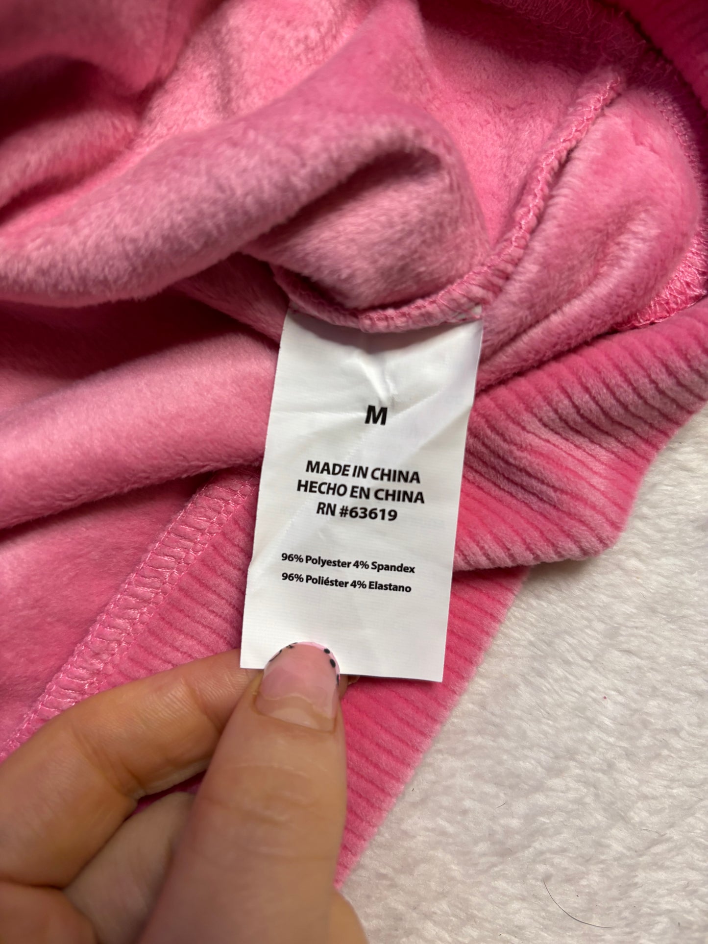 Bebe Brand New Barbie Pink Diamanté Tracksuit (Medium) - Rhinestone Missing