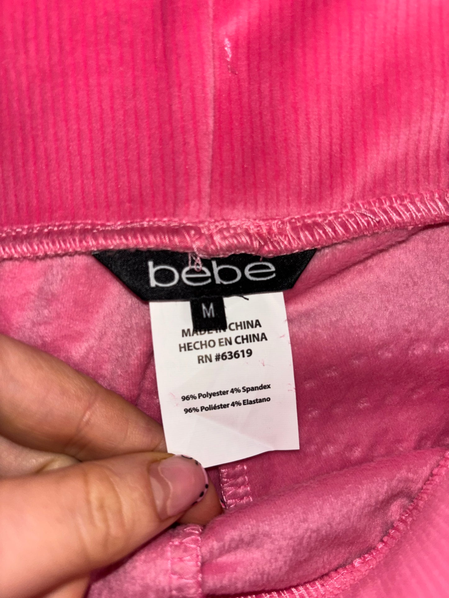 Bebe Brand New Barbie Pink Diamanté Tracksuit (Medium)
