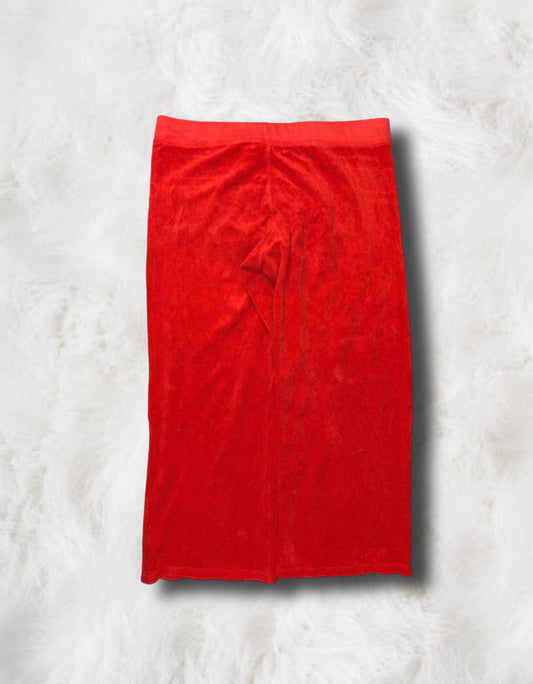 Juicy Couture 1999-2001 Vintage Red Terry Cloth Capris