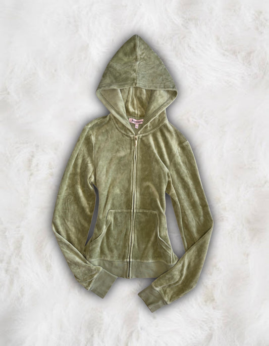 Juicy Couture Sage Green Velour 2 Piece Tracksuit