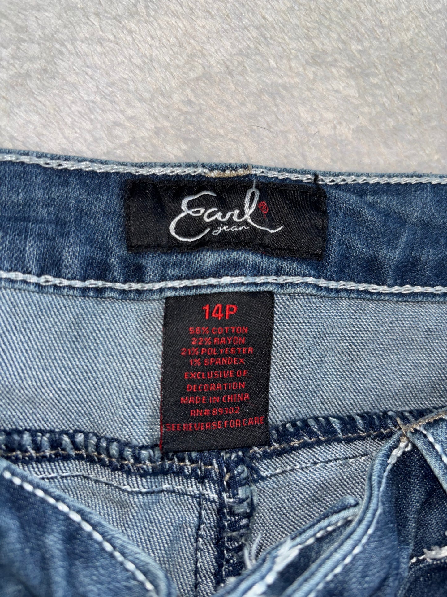 Mcbling Low-Waisted Denim Micro-Mini Skirt