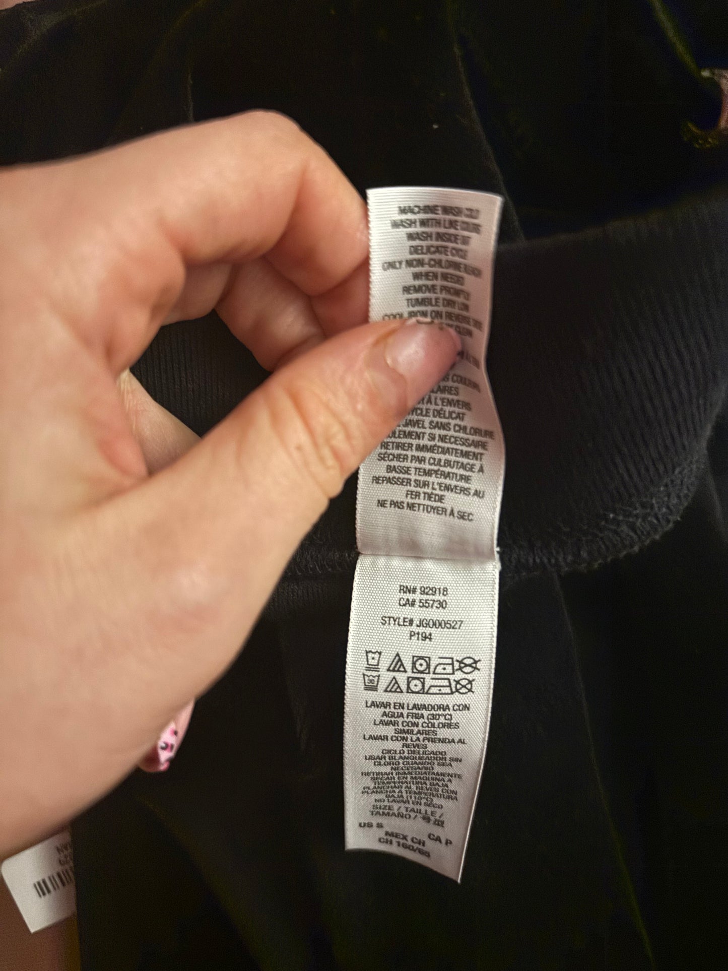 Juicy Couture Black & Pink Twin Dog Bedazzled Tracksuit