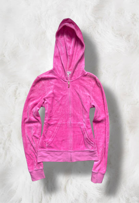 Juicy Couture Barbie Pink Velour "Choose Juicy" 2 Piece Tracksuit