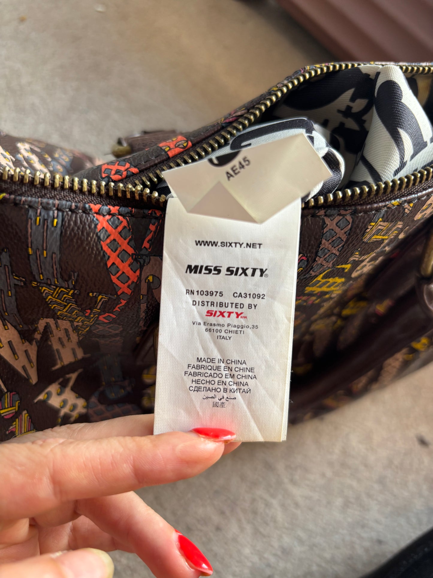 Miss Sixty Retro All Over Print Duffle Bag