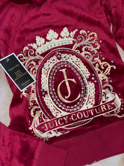 Juicy Couture Deadstock Red Velour 2 Piece Tracksuit