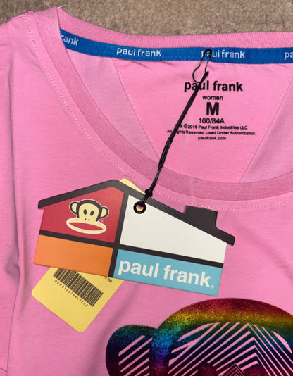 Paul Frank Baby Pink T-Shirt (Medium)