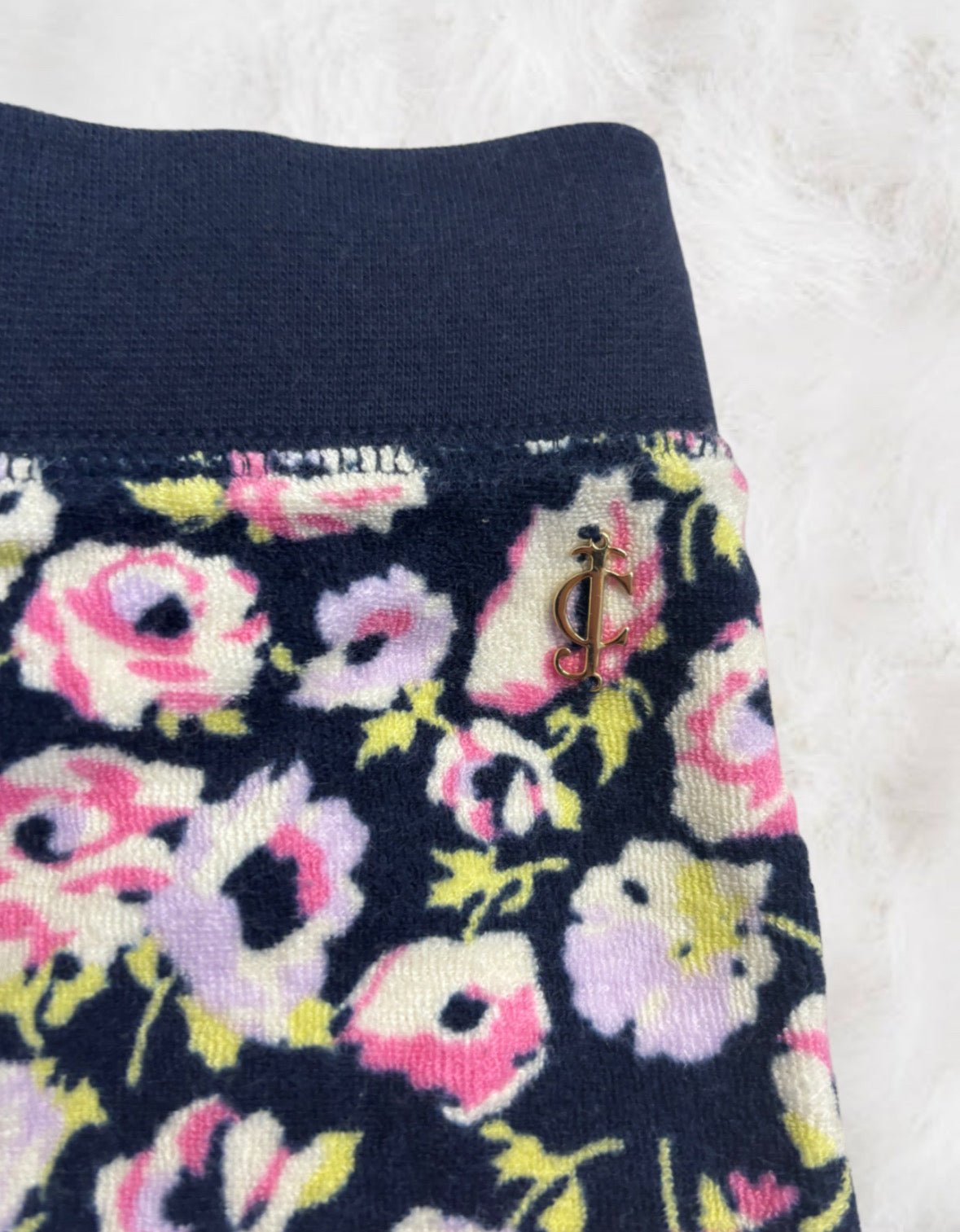 Juicy Couture Floral Terry Cloth 2 Piece Tracksuit