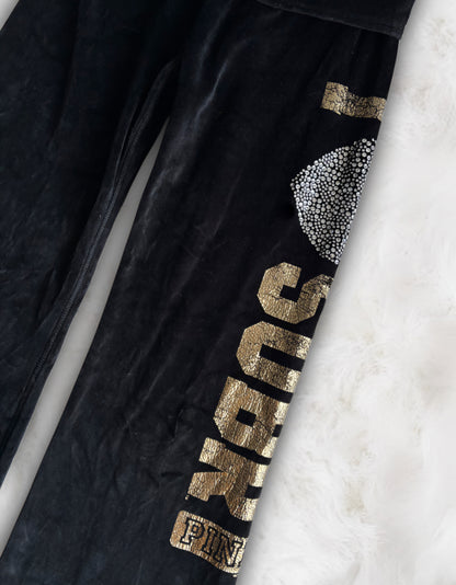 Victoria’s Secret PINK Rare College NFL Fold-over Velour Flares