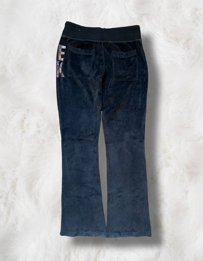 Victoria’s Secret PINK Black Velour Pants