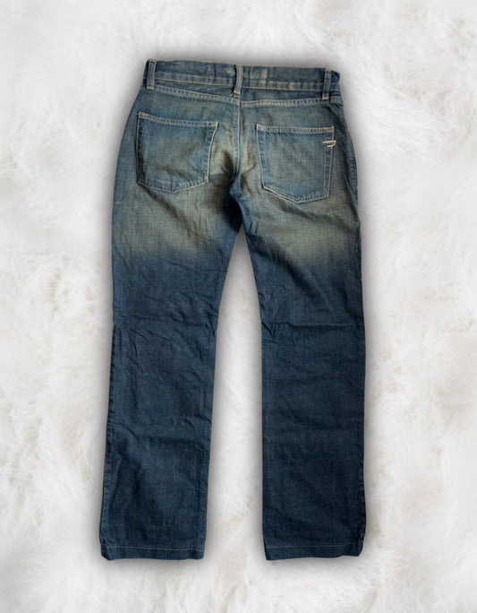 Diesel Vintage Super Low-Waisted Straight Leg Jeans