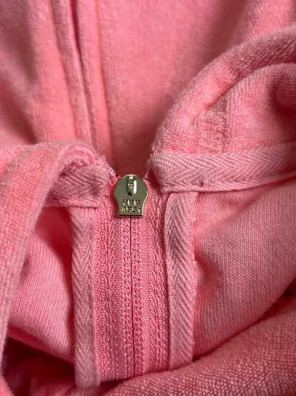 Juicy Couture Coral Pink Terry Cloth 2 Piece Short Tracksuit