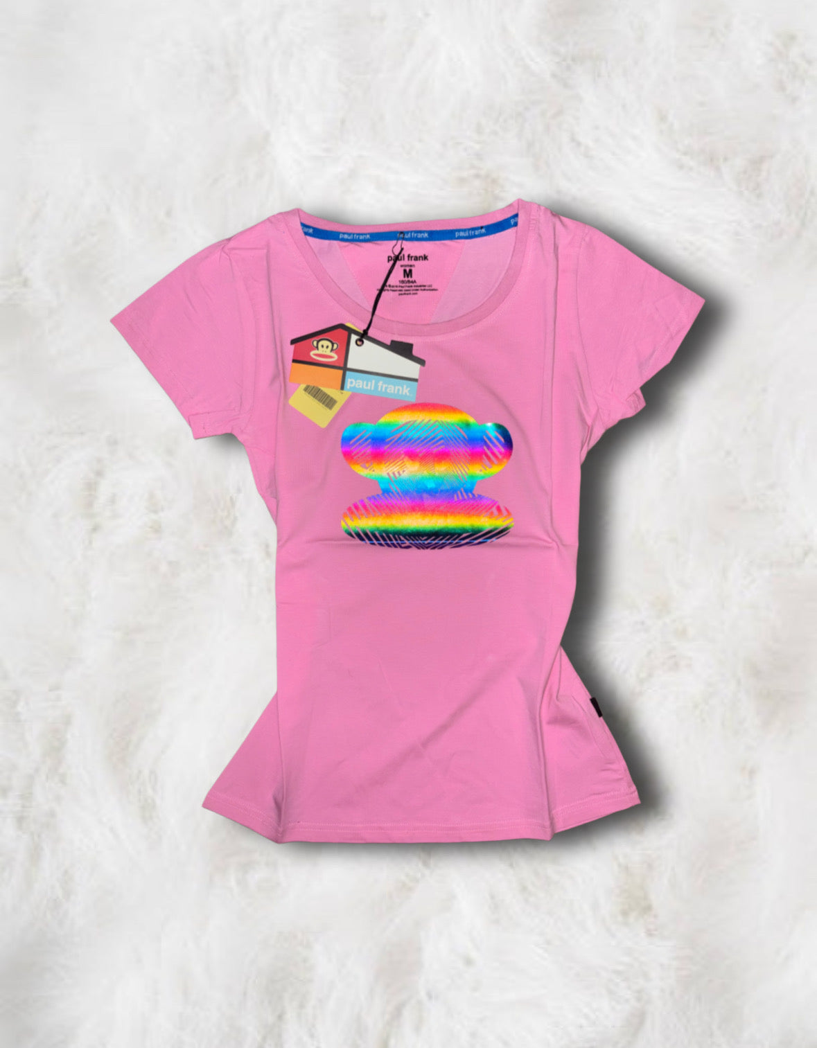 Paul Frank Baby Pink T-Shirt (Medium)