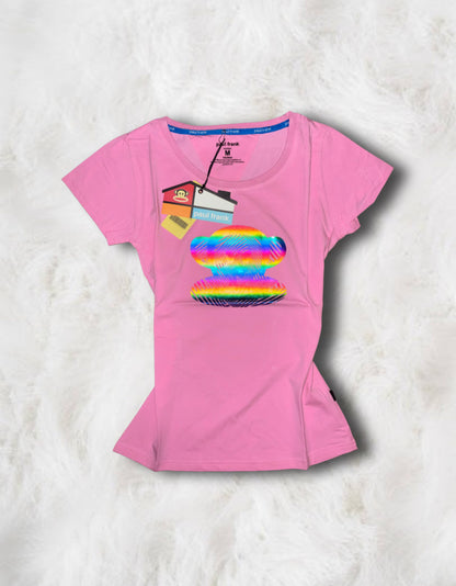 Paul Frank Baby Pink T-Shirt (Medium)