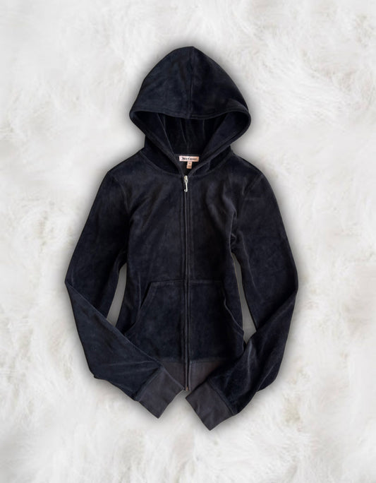 Juicy Couture Black Velour 2 Piece Tracksuit