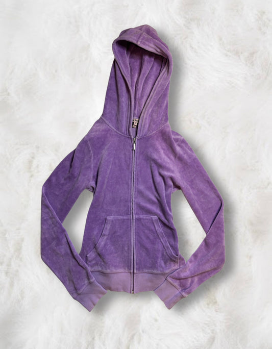 Juicy Couture Lilac Velour Twin Dog Bedazzled Tracksuit