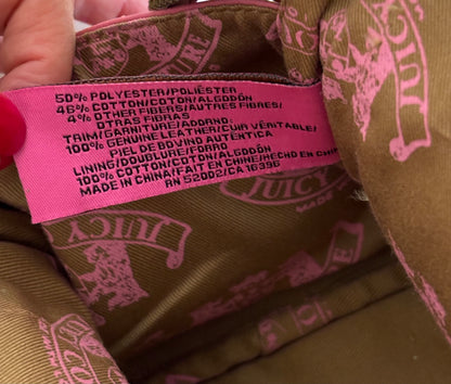 Juicy Couture Pink Rare Vintage Bowler Bag RN52002/ CA 16396