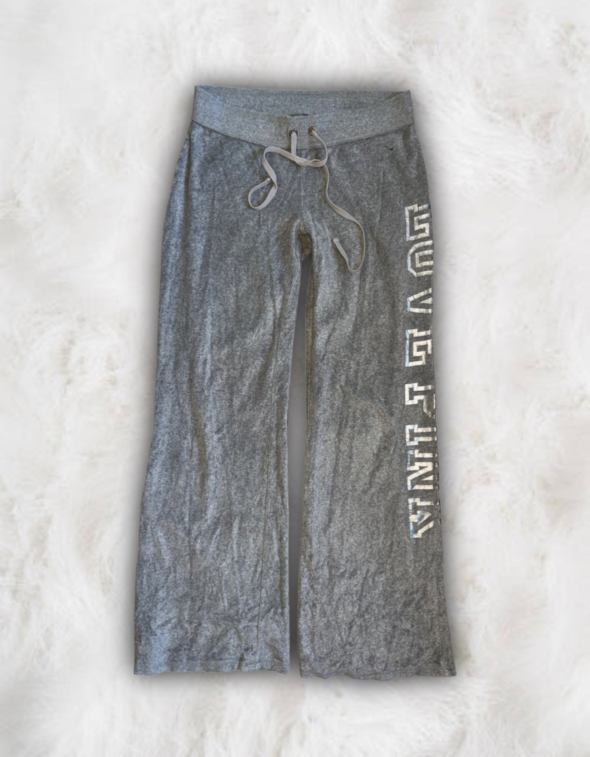 Victoria’s Secret PINK Grey Velour 2 Piece Tracksuit