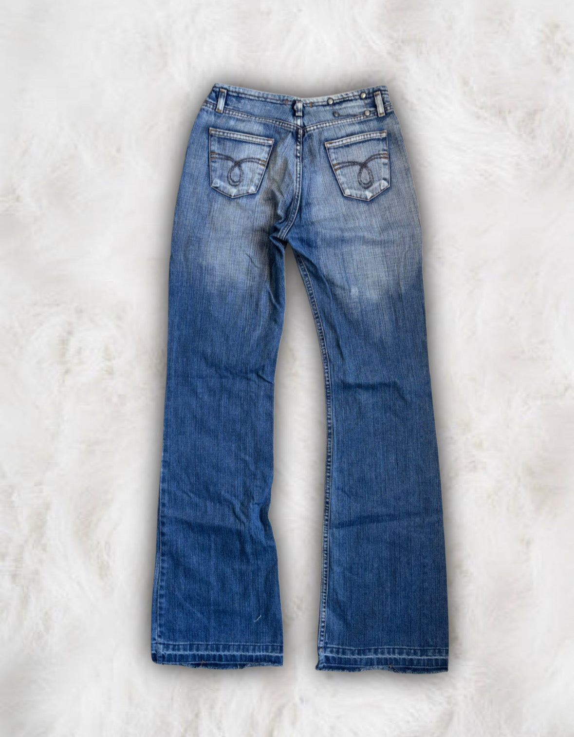 y2k Vintage Low-Waisted Flared Jeans