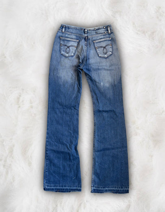 y2k Vintage Low-Waisted Flared Jeans