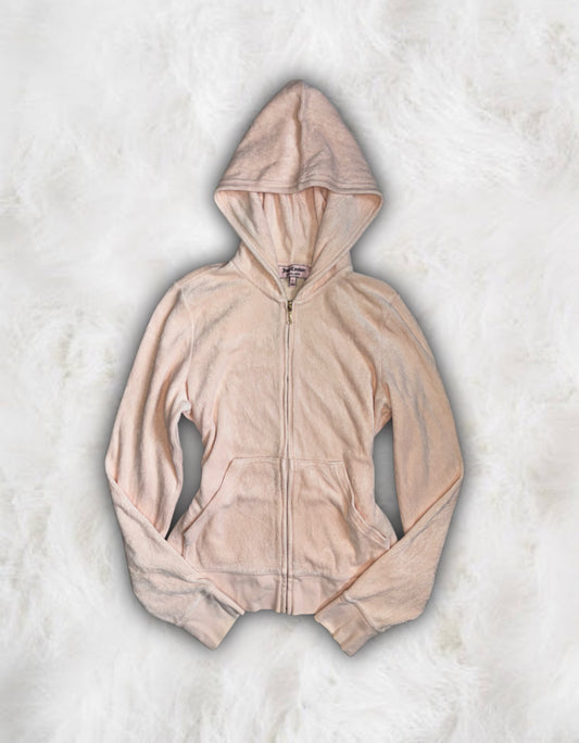 Juicy Couture Very Unique Peachy Nude Velour 2 Piece Tracksuit