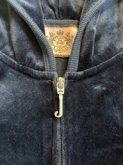 Juicy Couture Navy Velour 2 Piece Tracksuit