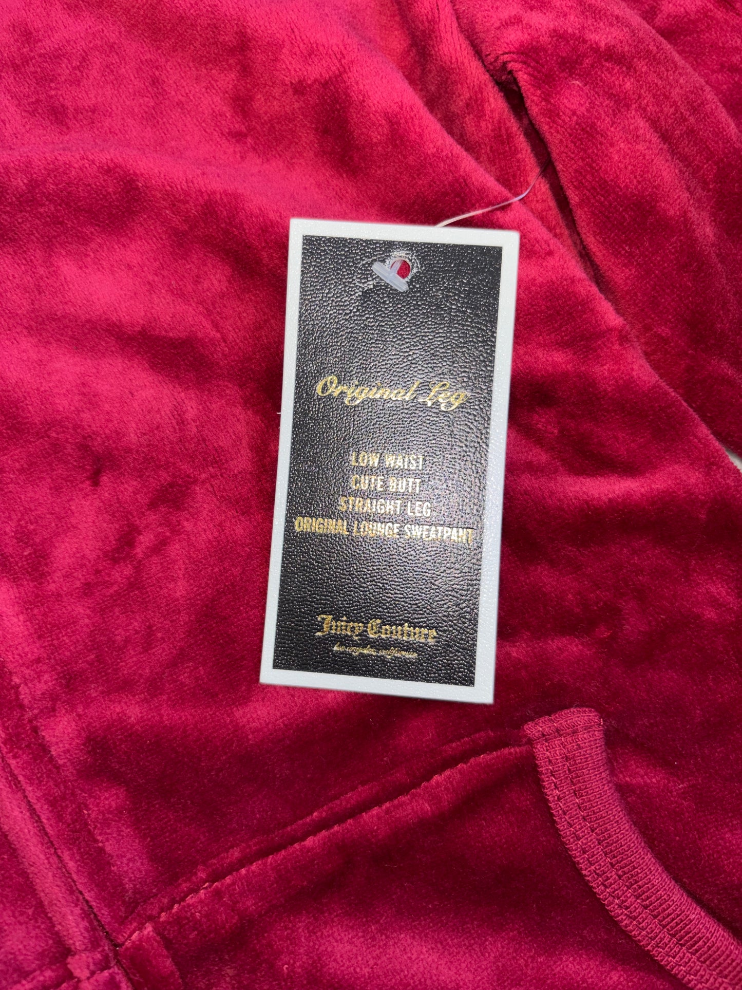 Juicy Couture Deadstock Red Velour 2 Piece Tracksuit