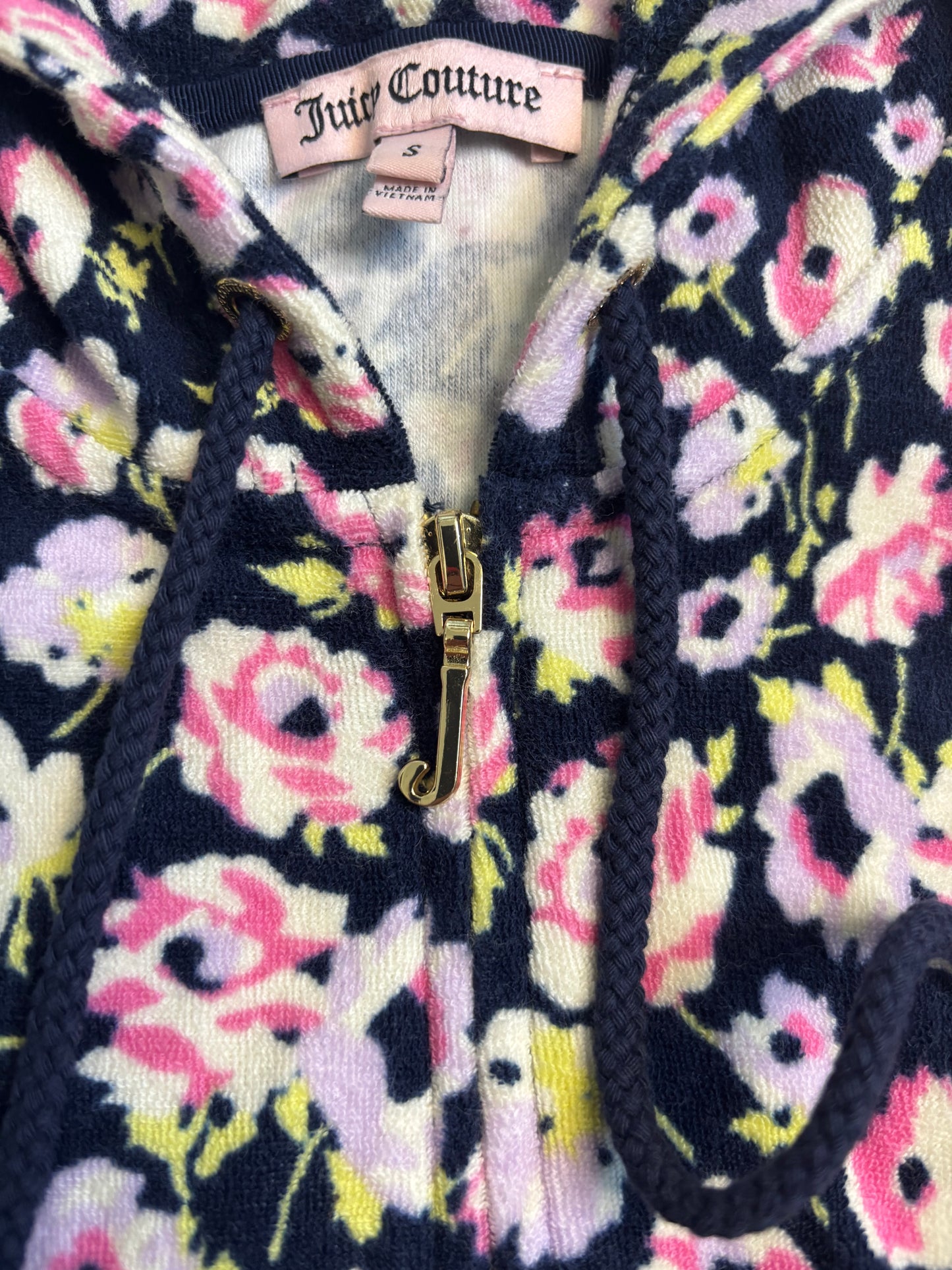 Juicy Couture Floral Terry Cloth 2 Piece Tracksuit