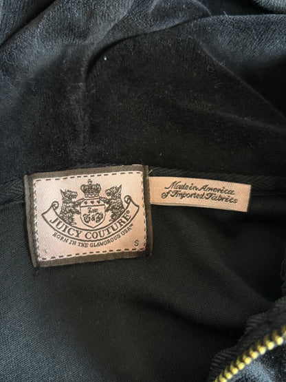 Juicy Couture Rare Black Velour 2 Piece Tracksuit