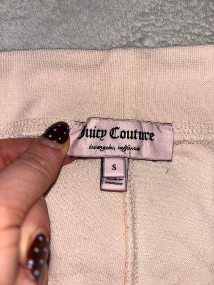 Juicy Couture Very Unique Peachy Nude Velour 2 Piece Tracksuit
