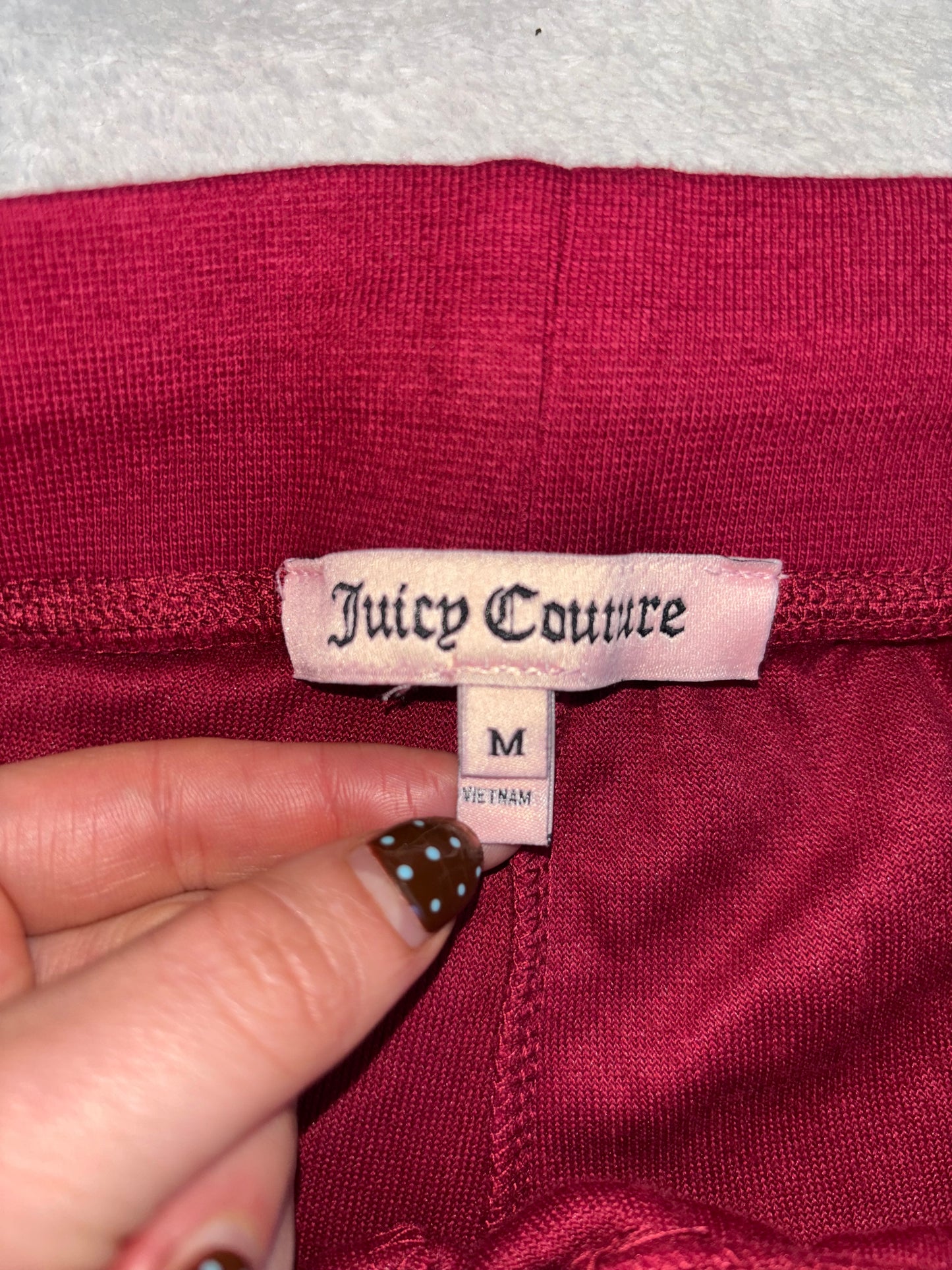 Juicy Couture Deadstock Red Velour 2 Piece Tracksuit