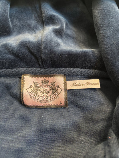 Juicy Couture Navy Velour 2 Piece Tracksuit