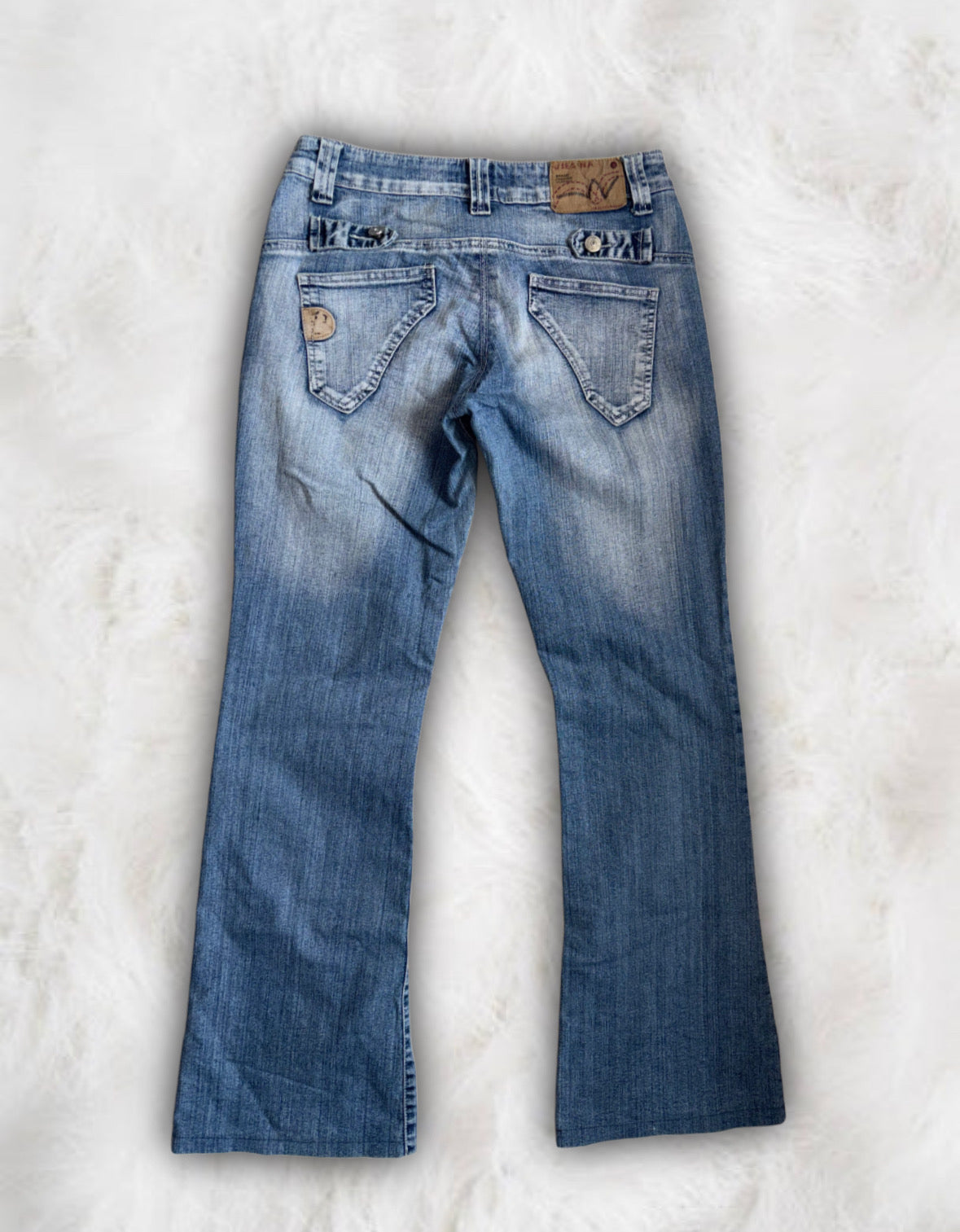 Mcbling Low-Waisted Flared Custom Jeans
