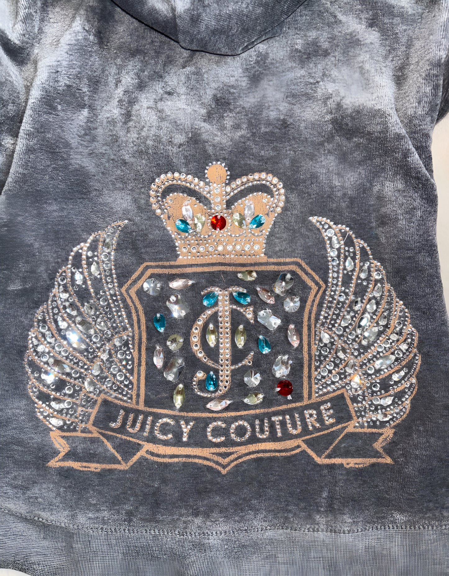Juicy Couture Grey Velour 2 Piece Tracksuit