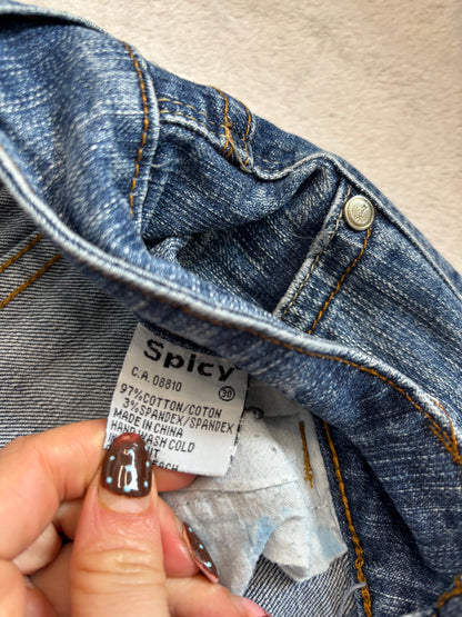 Japanese Vintage Low-Waisted & Flared Patchwork Jeans