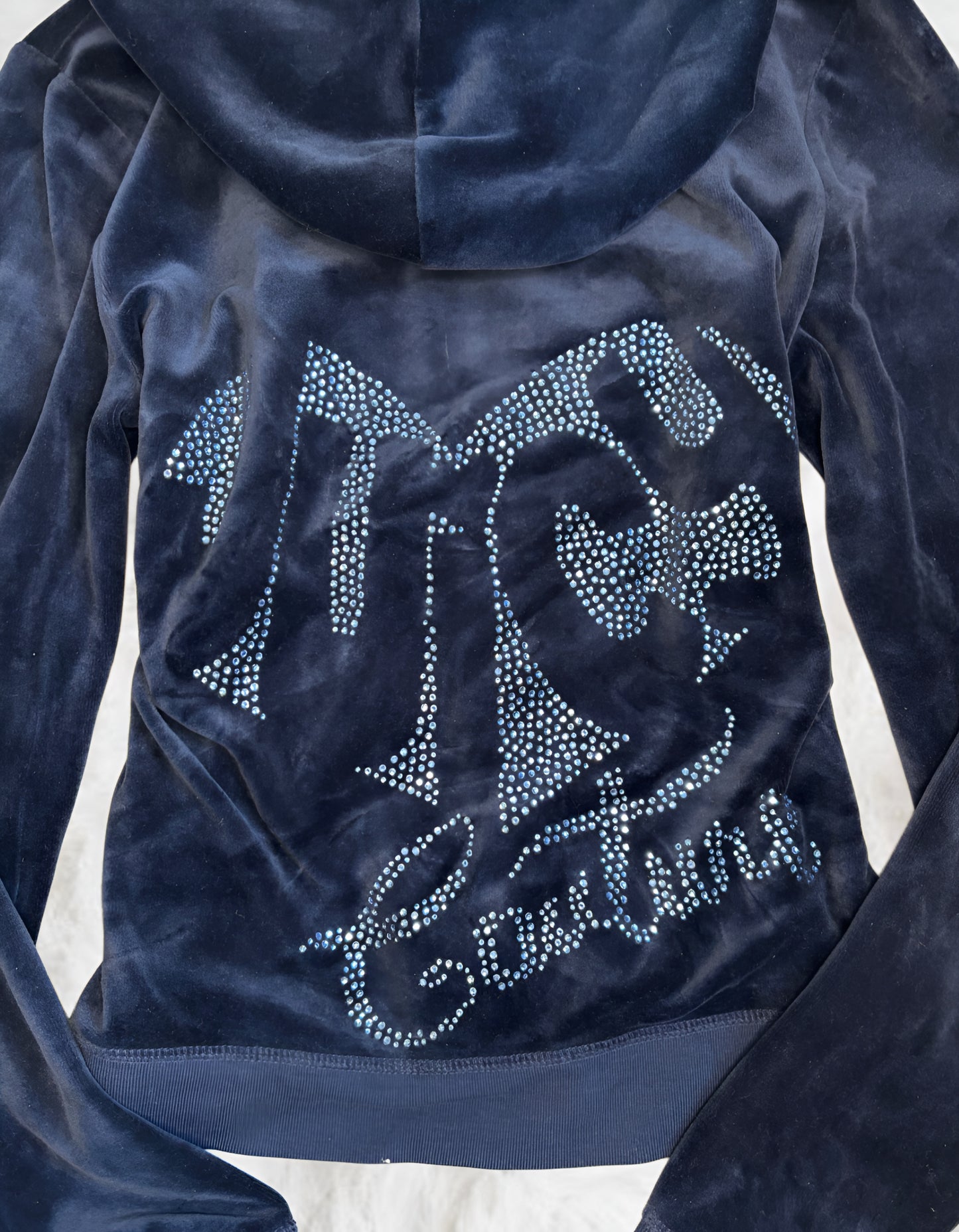 Juicy Couture Navy Velour 2 Piece Tracksuit