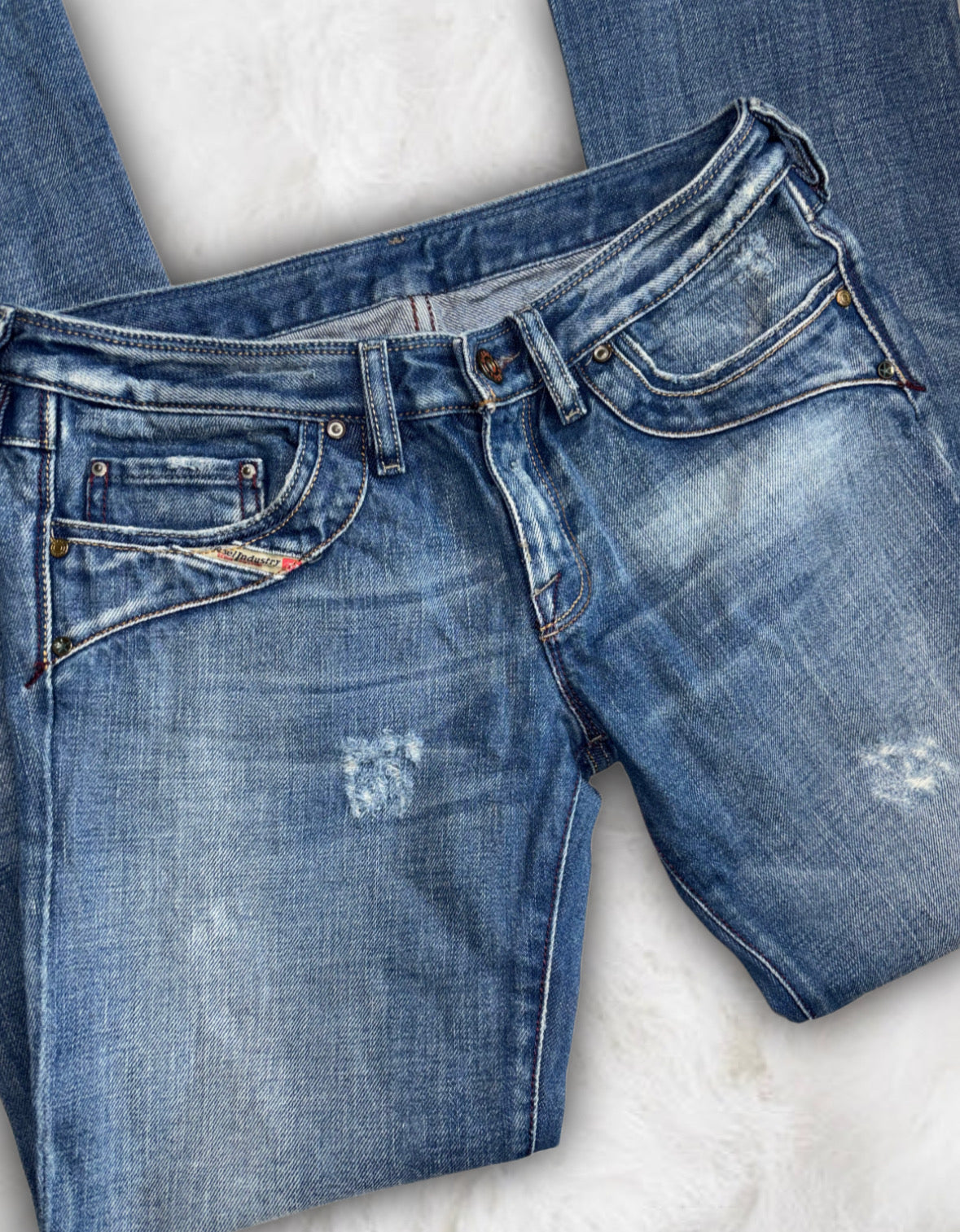 Diesel Vintage Super Low-Waisted Jeans