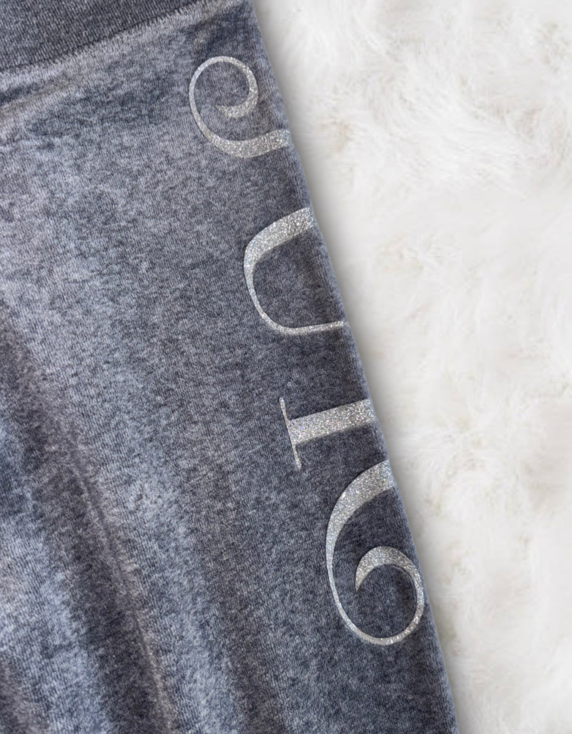 Juicy Couture Grey Velour 2 Piece Tracksuit