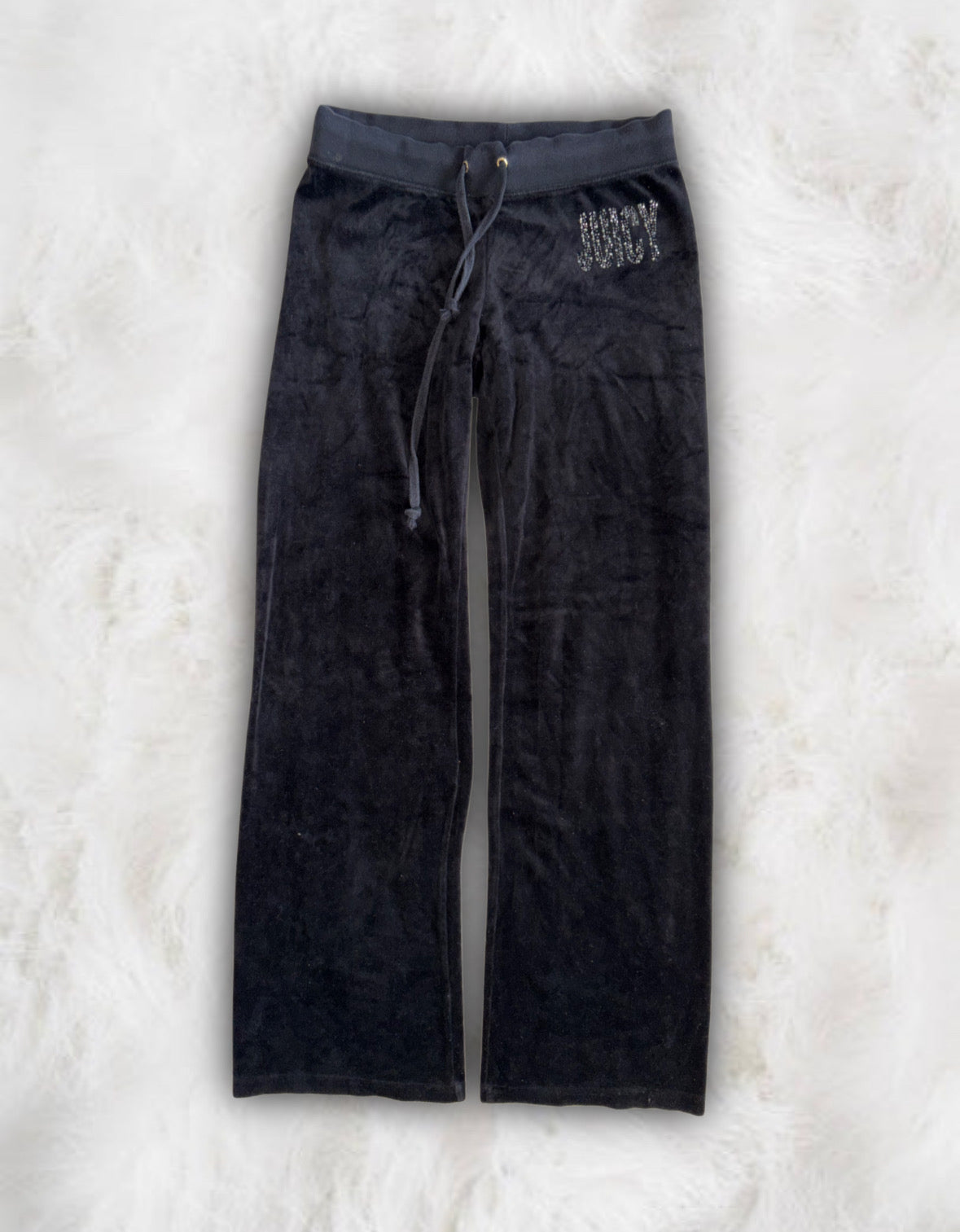Juicy Couture Black Velour 2 Piece Tracksuit