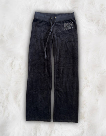 Juicy Couture Black Velour 2 Piece Tracksuit