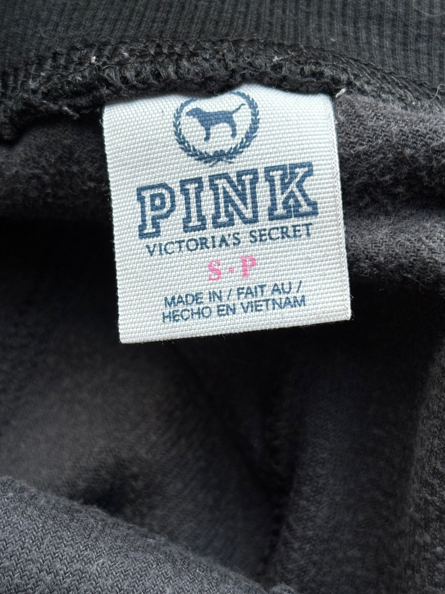 Victoria’s Secret PINK Black Velour Pants