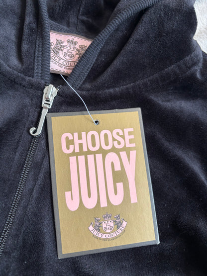 Juicy Couture Deadstock Black Velour 2 Piece Tracksuit