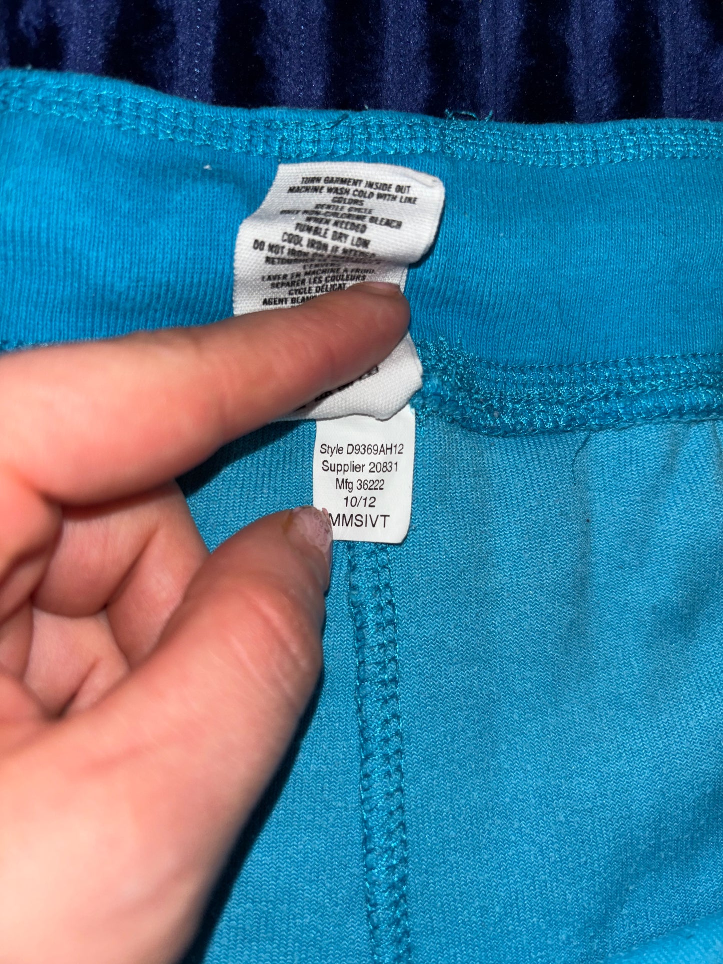 Aeropostale Aquamarine Blue Velour Pants